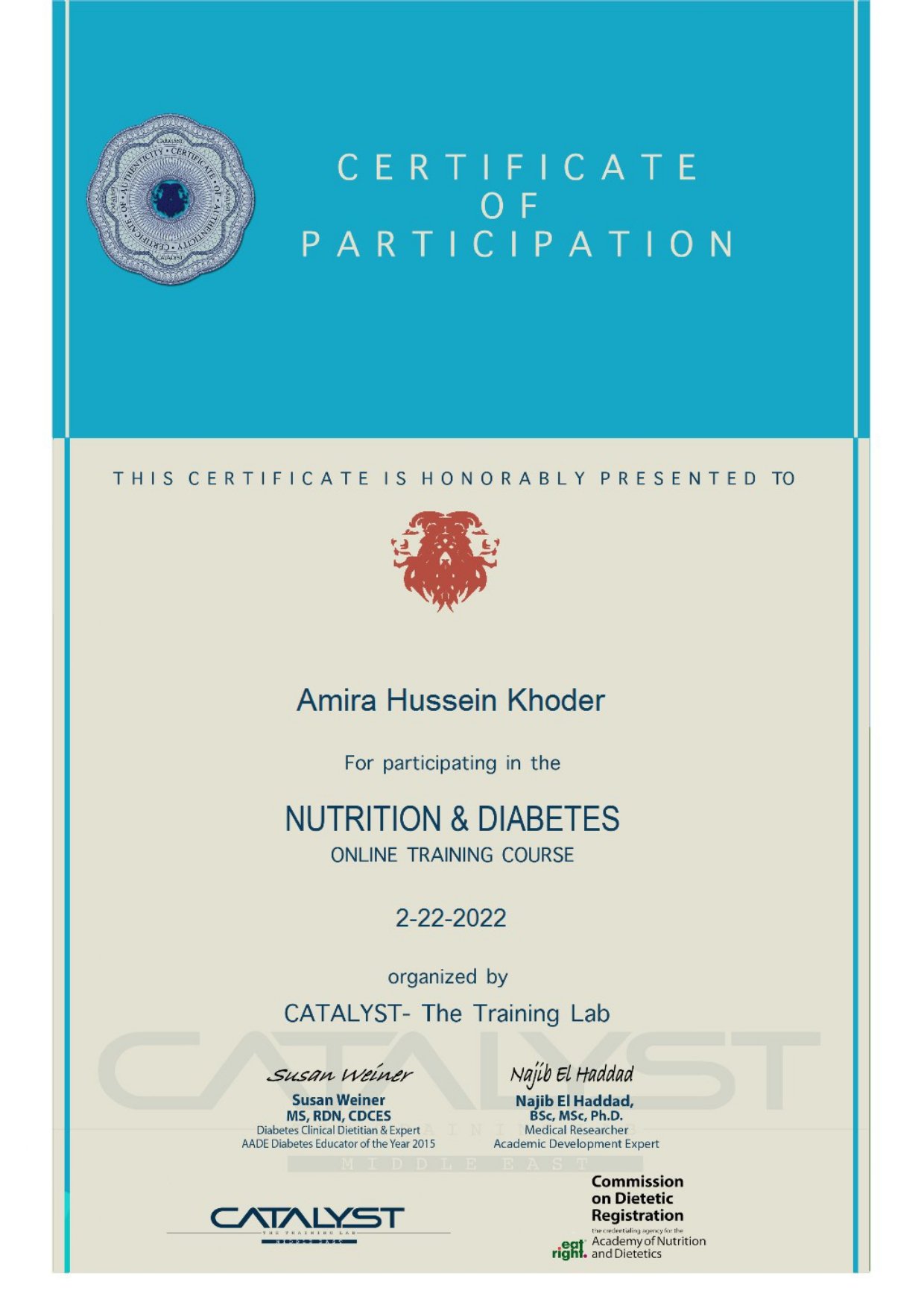NUTRITION & DIABETES
